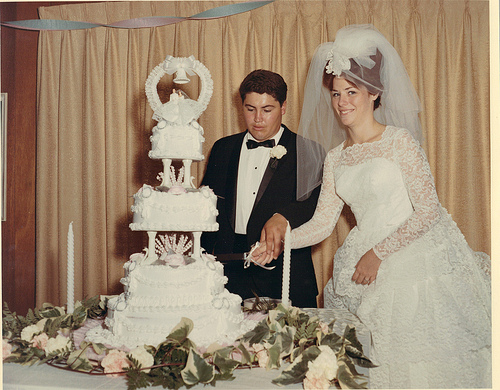 My parents' 1967 wedding cake