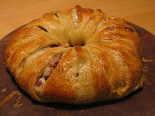 Leaner Turkey Cranberry Wreath