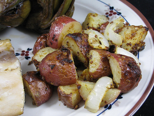 Mustard Roasted Potatoes