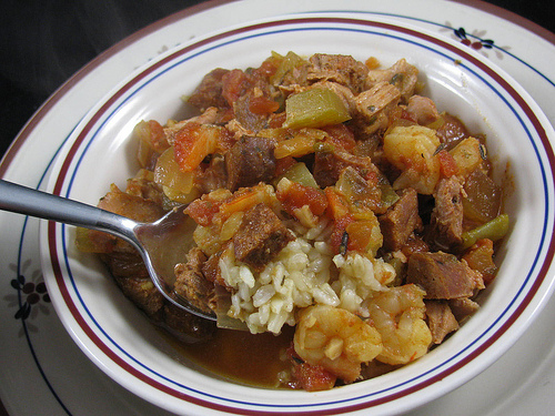 Spicy Slow Cooker jambalaya