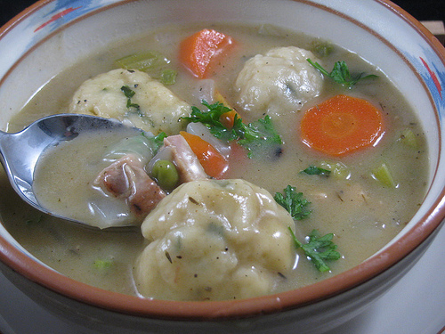 Emeril's Chicken & Herb Dumplings