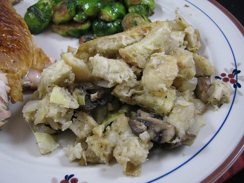 Sourdough Parmesan Artichoke Stuffing
