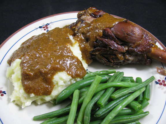 Braised Lamb Shanks In Red Wine Sauce