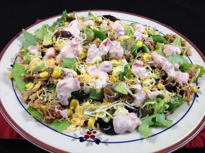 Chipotle Chicken Salad With Creamy Salsa Dressing
